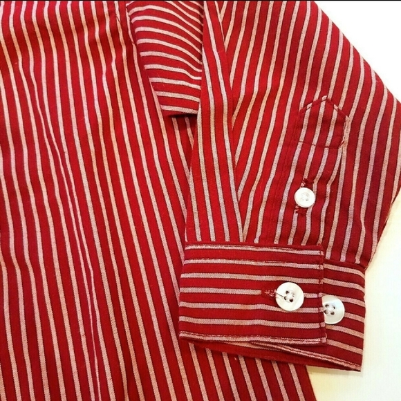 Vintage Toddler Pinstripe Buttonup Shirt 24M - Picture 2 of 6